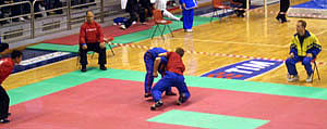 Jani Minkkinen i final i Shuai Jiao tävlingarna i 10th World Cup Martial Arts Championships 2005